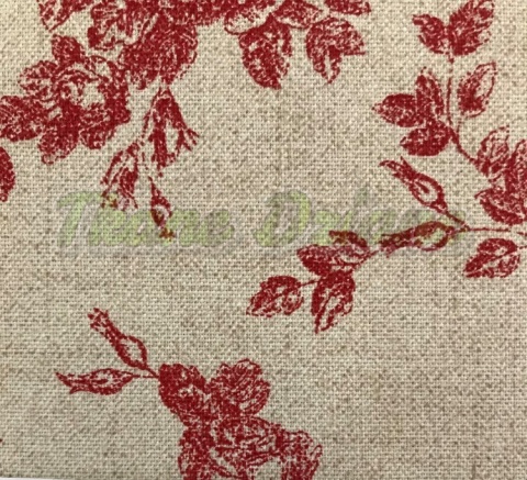 PŁÓTNO CZERWONE RÓŻE