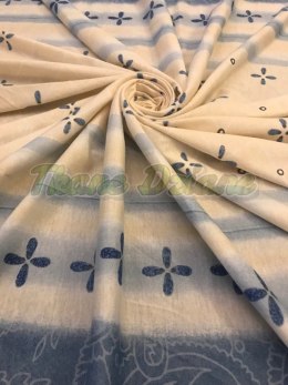 KUPON- JERSEY NIEBIESKIE PAISLEY 170 x 445 cm