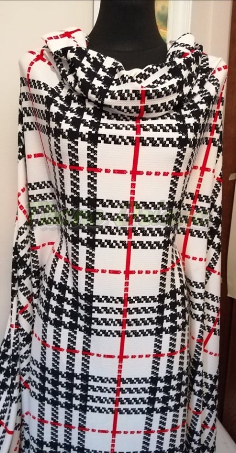 DZIANINA SUKIENKOWA KRATKA