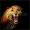 PANEL DRUKOWANY LEOPARD PORTRET