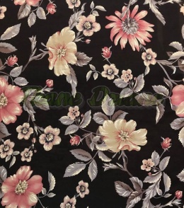 SZYFON GRANATOWY W KWIATY