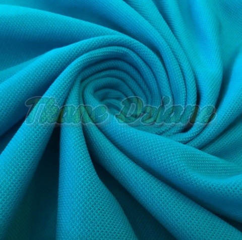 DZIANINA PIQUE TURKUSOWA 216 cm szerokości, 1,6m