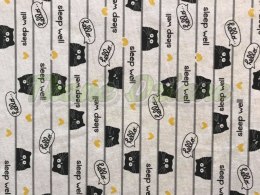 JERSEY BAWEŁNIANY KOTKI SLEEP WELL