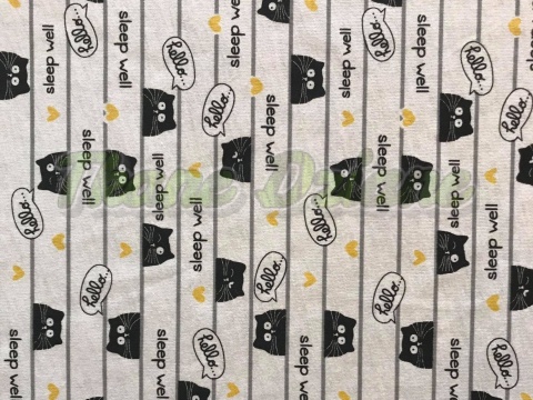 JERSEY BAWEŁNIANY KOTKI SLEEP WELL