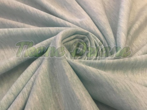 JERSEY MIĘTOWY MELANŻ Z MAŁĄ WADĄ