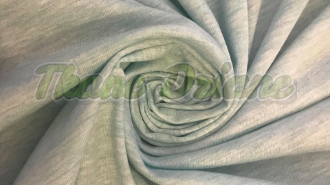 JERSEY MIĘTOWY MELANŻ Z MAŁĄ WADĄ