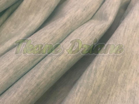 JERSEY MIĘTOWY MELANŻ Z MAŁĄ WADĄ