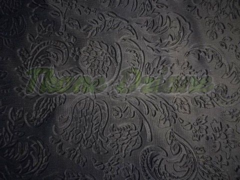 WELUR TŁOCZONY EMBOSSING CZARNY 3m