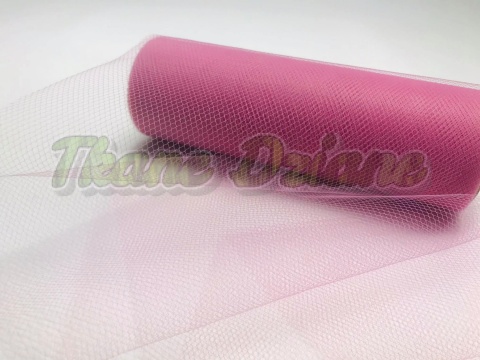 TIUL NA ROLCE BRUDNY RÓŻ 15X900 cm