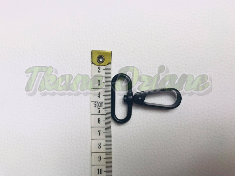 KARABIŃCZYK METALOWY CZARNY OKSYDOWANY 32mm KARABIŃCZYK METALOWY CZARNY OKSYDOWANY 32mm