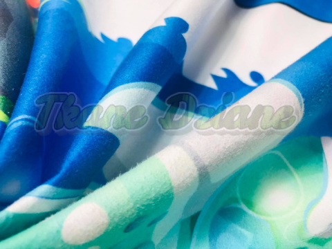 PANEL PONCHO PLAŻOWE DLA DZIECI ŻÓŁW MIKROFIBRA PANEL PONCHO PLAŻOWE DLA DZIECI ŻÓŁW MIKROFIBRA