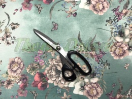 SZYFON ZIELONY W KWIATY