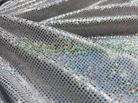 LYCRA SILVER DOTS HOLOGRAM LYCRA SILVER DOTS HOLOGRAM
