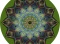 PANEL DRUKOWANY PAWIE PIÓRA MANDALA ZIELONA KOŁO