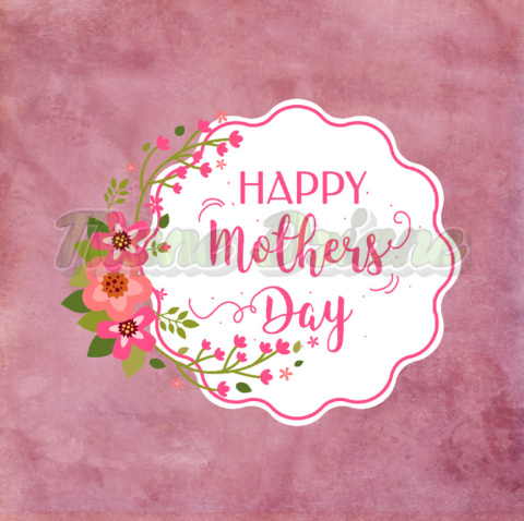 PANEL POLIESTER WODOODPORNY HAPPY MOTHER'S DAY NA RÓŻU DZIEŃ MATKI PANEL POLIESTER WODOODPORNY HAPPY MOTHER'S DAY NA RÓŻU DZIEŃ MATKI