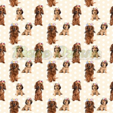 POLIESTER WODOODPORNY JAMNIKI RUDE DUŻE I PUPPY POLIESTER WODOODPORNY JAMNIKI RUDE DUŻE I PUPPY