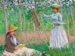PANEL POLIESTER WODOODPORNY MONET -IN THE WOODS AT GIVERNY