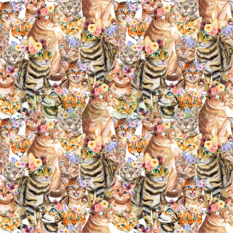 POLIESTER WODOODPORNY KOTKI W WIANKACH POLIESTER WODOODPORNY KOTKI W WIANKACH