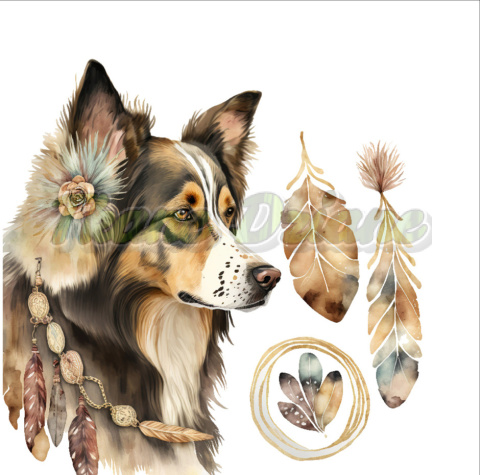 PANEL POLIESTER WODOODPORNY BORDER COLLIE WINNETOU PANEL POLIESTER WODOODPORNY BORDER COLLIE WINNETOU