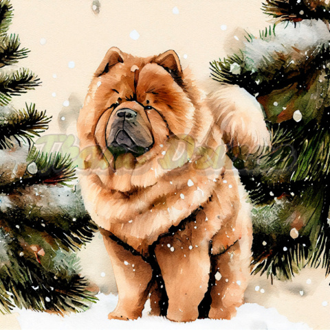 PANEL WELUR TAPICERSKI PIES CHOW-CHOW NR 1 PANEL WELUR TAPICERSKI PIES CHOW-CHOW NR 1
