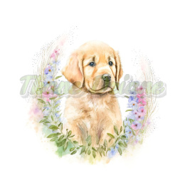 PANEL POLIESTER WODOODPORNY GOLDEN RETRIEVER SZCZENIAK NR 1