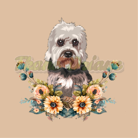 PANEL POLIESTER WODOODPORNY PIES DANDIE DINMONT TERRIER TŁO BR PANEL POLIESTER WODOODPORNY PIES DANDIE DINMONT TERRIER TŁO BR