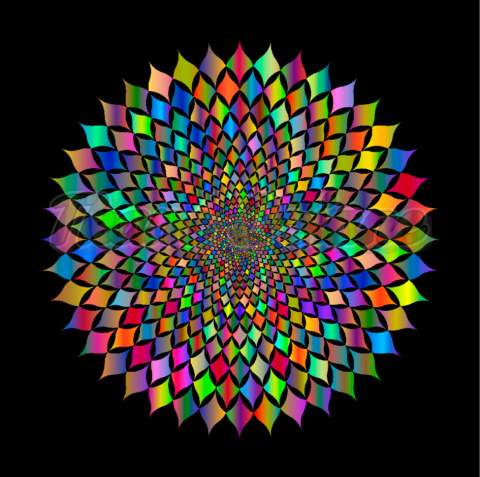 PANEL WELUR TAPICERSKI MANDALA TĘCZOWA ROZETA NR 3 PANEL WELUR TAPICERSKI MANDALA TĘCZOWA ROZETA NR 3
