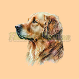 PANEL DRUKOWANY GOLDEN RETRIEVER PORTRET W LEWO NR 7