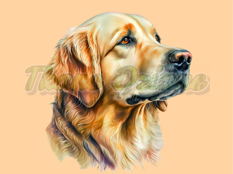 PANEL DRUKOWANY GOLDEN RETRIEVER PORTRET NR 5