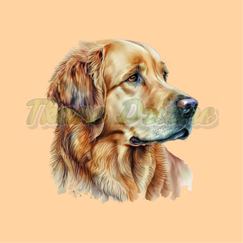 PANEL DRUKOWANY GOLDEN RETRIEVER PORTRET W PRAWO NR 8 PANEL DRUKOWANY GOLDEN RETRIEVER PORTRET W PRAWO NR 8