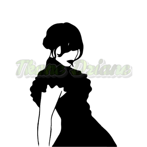 PANEL DRUKOWANY GOTHIC GIRL NA BIAŁYM NR 2 PANEL DRUKOWANY GOTHIC GIRL NA BIAŁYM NR 2