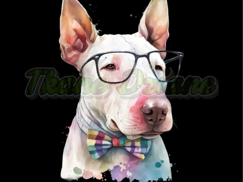 PANEL DRUKOWANY BULLTERRIER W OKULARACH NR 12