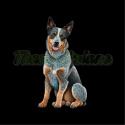 PANEL DRUKOWANY AUSTRALIAN CATTLE DOG BLACK