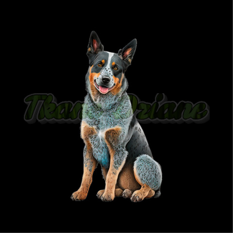 PANEL DRUKOWANY AUSTRALIAN CATTLE DOG BLACK PANEL DRUKOWANY AUSTRALIAN CATTLE DOG BLACK