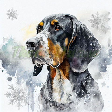 PANEL DRUKOWANY BLUETICK COONHOUND - ŚWIĄTECZNE PSY NR 1 PANEL DRUKOWANY BLUETICK COONHOUND - ŚWIĄTECZNE PSY NR 1