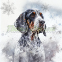 PANEL DRUKOWANY BLUETICK COONHOUND - ŚWIĄTECZNE PSY NR 4