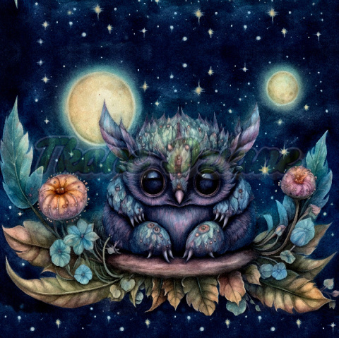 PANEL DRUKOWANY KOSMICZNE ZWIERZĘTA- MAGICZNY LAS NR 5 PANEL DRUKOWANY KOSMICZNE ZWIERZĘTA- MAGICZNY LAS NR 5
