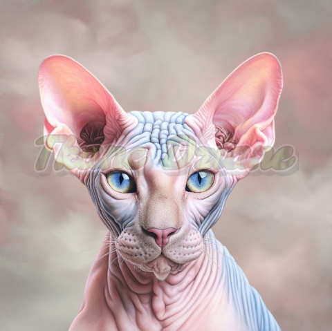 PANEL DRUKOWANY SPHYNX TŁO BABY PINK NR 6 PANEL DRUKOWANY SPHYNX TŁO BABY PINK NR 6