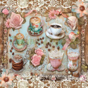 PANEL DRUKOWANY VICTORIAN PARTY CAFFEE / TEA CUP NR 12