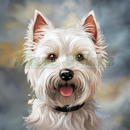 PANEL DRUKOWANY WEST HIGHLAND WHITE TERRIER TŁO MIK3 NR 5