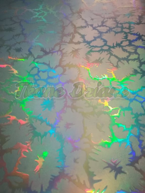 EKOSKÓRA HOLOGRAM PIORUNY SKY BLUE PU 1m EKOSKÓRA HOLOGRAM PIORUNY SKY BLUE PU 1m