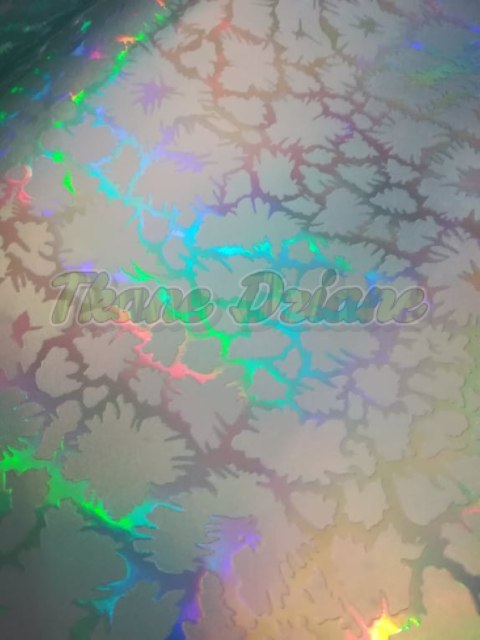 EKOSKÓRA HOLOGRAM PIORUNY SKY BLUE PU 1m EKOSKÓRA HOLOGRAM PIORUNY SKY BLUE PU 1m
