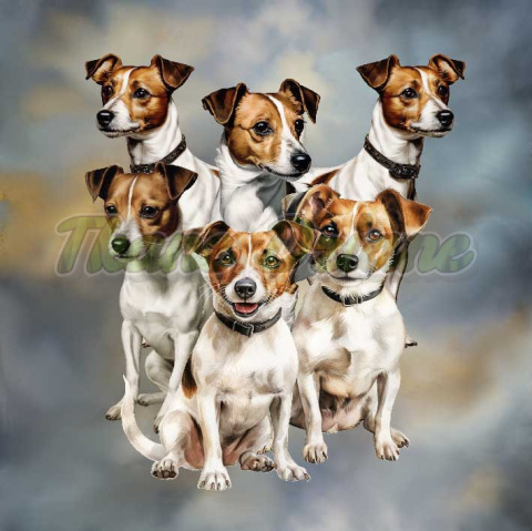 PANEL DRUKOWANY SZEŚĆ JACK RUSSEL TŁO MIK3 NR 2 PANEL DRUKOWANY SZEŚĆ JACK RUSSEL TŁO MIK3 NR 2