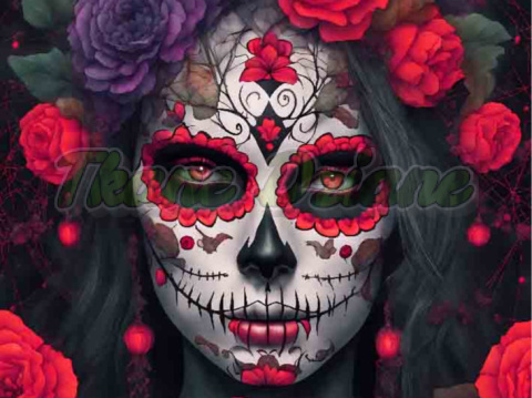 PANEL DRUKOWANY HALLOWEEN LADY CATRINA NR 1