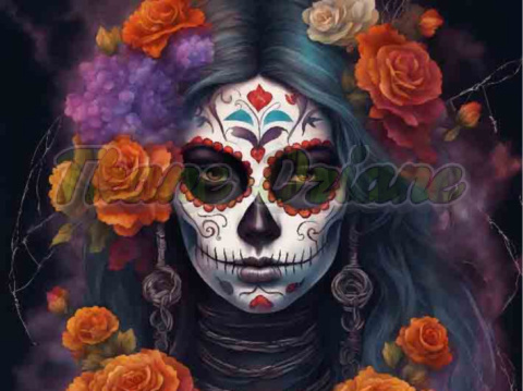 PANEL DRUKOWANY HALLOWEEN LADY CATRINA NR 2