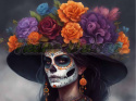 PANEL DRUKOWANY HALLOWEEN LADY CATRINA NR 4