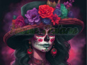 PANEL DRUKOWANY HALLOWEEN LADY CATRINA NR 5