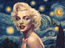 PANEL DRUKOWANY GWIAŹDZISTA NOC - MARYLIN MONROE NR 3