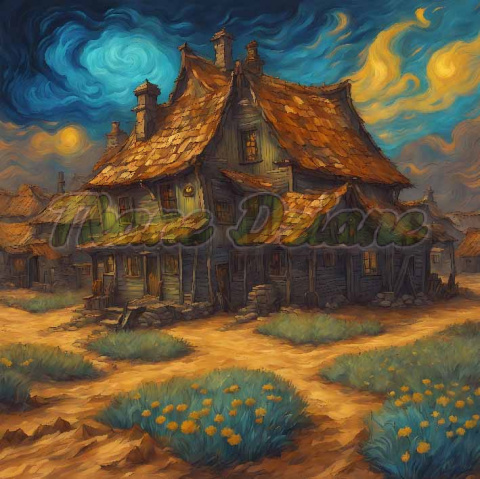 PANEL DRUKOWANY VAN GOGH - DOM NR 10 PANEL DRUKOWANY VAN GOGH - DOM NR 10