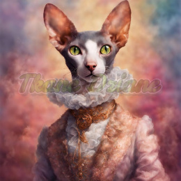 PANEL DRUKOWANY KOT CORNISH REX ARYSTOKRATA NR 6